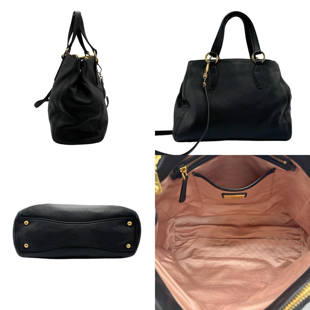 Miu Miu handbag bag black shoulder leather Black